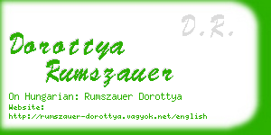 dorottya rumszauer business card